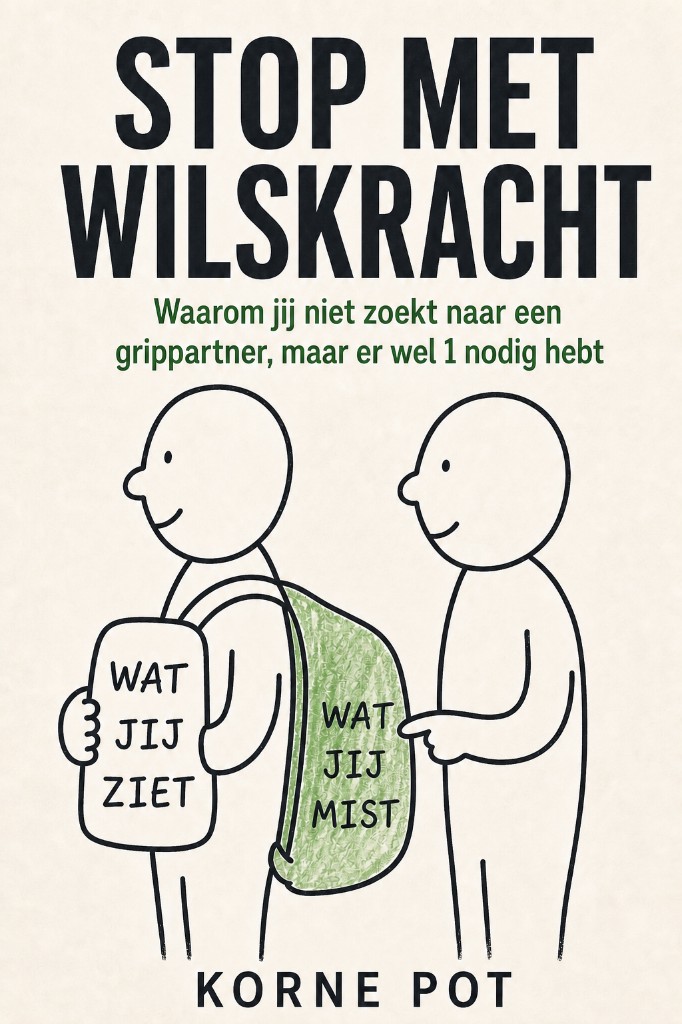Cover Stop met wilskracht: rugzak — wat jij ziet / wat jij mist