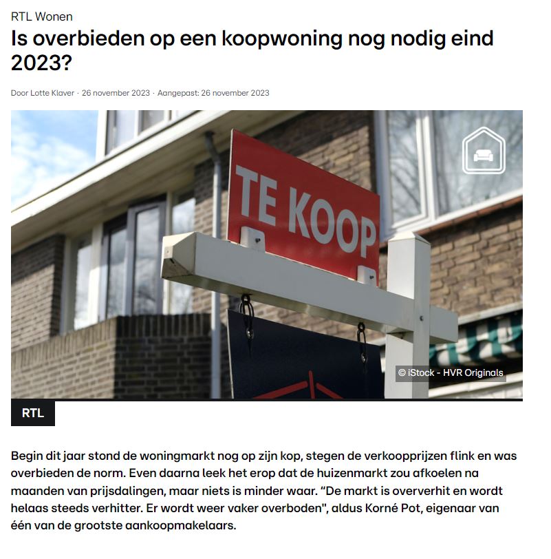 RTL Wonen: Is overbieden nodig?